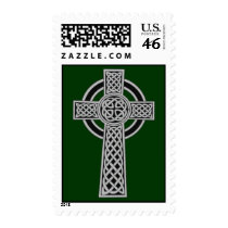 Celtic Cross - Silver Postage Stamp