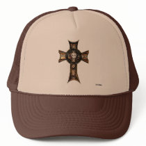 Celtic Cross & Skull (Gold) Hats