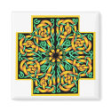 Celtic cross- snakes colors magnets