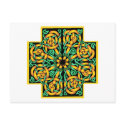 Celtic cross- snakes colors postcards