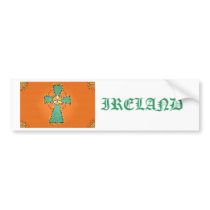 Celtic Cross Stained Glass bumper sticker bumper stickers