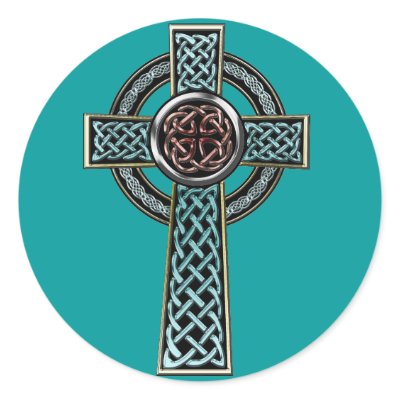 Celtic Cross Sticker by pentagramstar