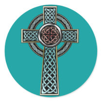 Celtic Cross Sticker by pentagramstar Celtic Cross Sticker