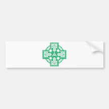 Celtic cross v2 bumper stickers