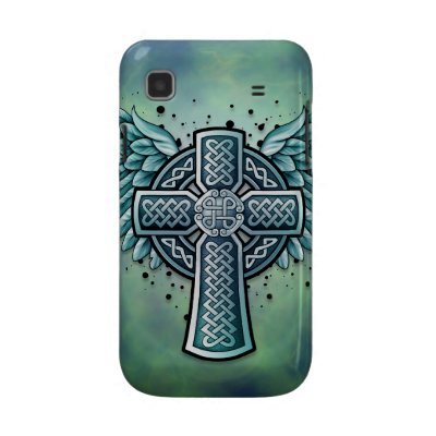 Celtic Cross with Wings Samsung Galaxy S Covers by JeffBartels