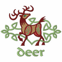 Celtic Deer embroidered shirts by Embroidery4U Celtic Deer embroidered shirts