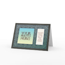 Celtic Design Border  Photo Frame Greeting Card