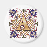 Celtic Design Letter A Fridge Magnets