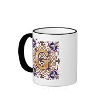 Celtic Design Letter G Mugs