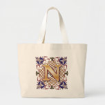 Celtic Design Letter N Canvas Bags