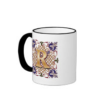 Celtic Design Letter R Coffee Mug