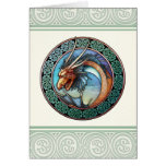 Celtic Dragon Design Greeting Card