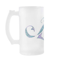Celtic Dragon Frosted Stein and Mug
