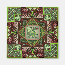 Celtic Dragon Labyrinth Magnet