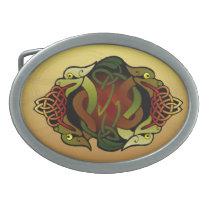 Celtic Dragon Ornament Belt Buckle