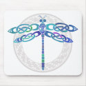 Celtic Dragonfly mousepads
