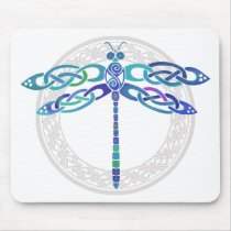 Celtic Dragonfly mousepads