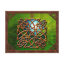 Celtic Dreamcatcher Gallery Wrapped Canvas