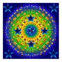 Celtic Earth Orb Midnight Print by Jaenne Celtic Earth Orb Midnight Print