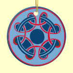 Celtic Eternity Knot Design on Ornament ornaments