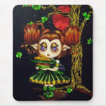Celtic Fairy Shamrock Gothic Fantasy Mouse Pad mousepads