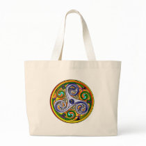 Celtic Fall Mandala Canvas Bag