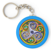 Celtic Fall Mandala Keychains