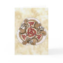 Celtic Ferret Triskel cards by GrayWolf Celtic Ferret Triskel cards