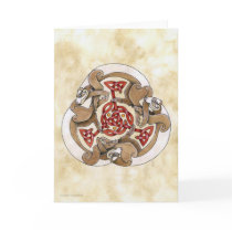 Celtic Ferret Triskel cards by GrayWolf Celtic Ferret Triskel cards