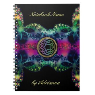 Celtic Fractal Flower Mandala Customized Notebook