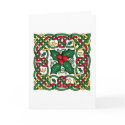 Celtic Garland & Holly Greeting Card
