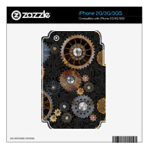 Celtic Gears iPhone 3G Decals