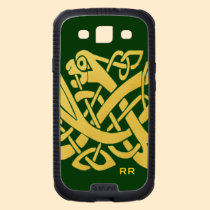 Celtic Golden Snake Green Skinit Galaxy S3 Case