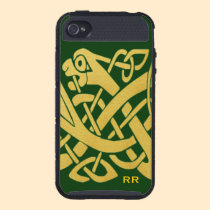 Celtic Golden Snake Green Skinit iPhone 4 Case