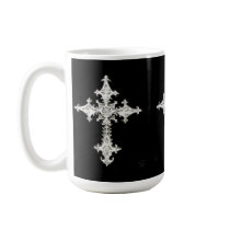 Celtic Gothic Cross 3x Coffee Mug