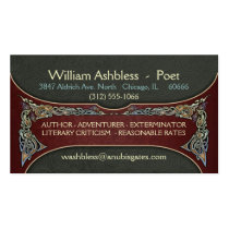 Celtic Gripping Beasts Business Cards