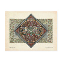 Celtic Gryphons Design Postcard