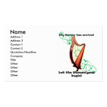 Celtic Harp Business Card