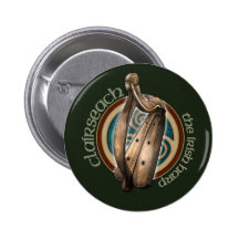 Celtic Harp Button (Dark)