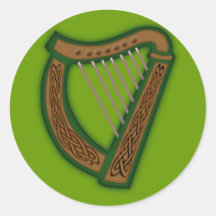 Celtic harp celtic harp stickers