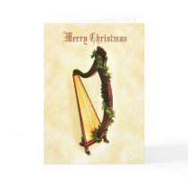 Celtic Harp Christmas Card by HarpersBazaar Celtic Harp Christmas Card