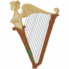 Celtic Harp Embroidered Jacket