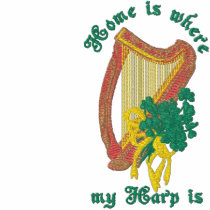 Celtic Harp Home Shirt embroidered shirts