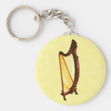 Celtic Harp Keychain
