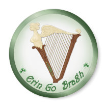 Celtic Harp Magnet