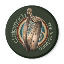 Celtic Harp Magnet