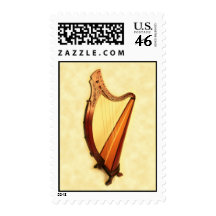 Celtic Harp Stamp