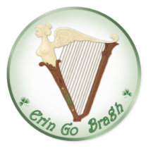 Celtic Harp Stickers