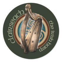 Celtic Harp Stickers