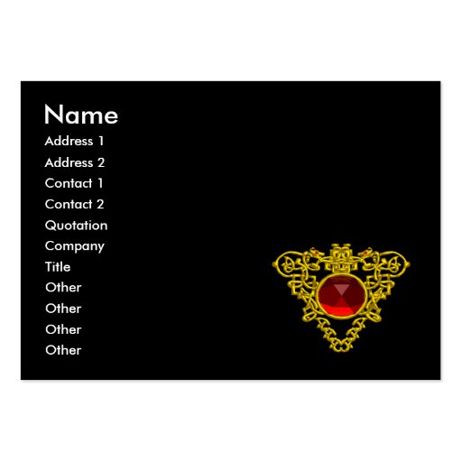 CELTIC HEART BUSINESS CARD TEMPLATE
